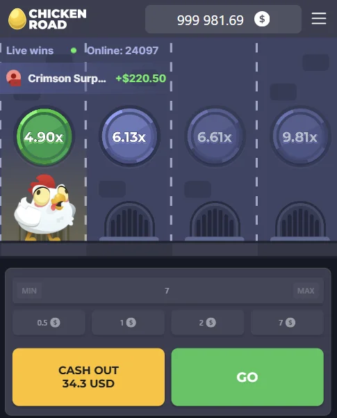 Chicken Road Mobil Spiel